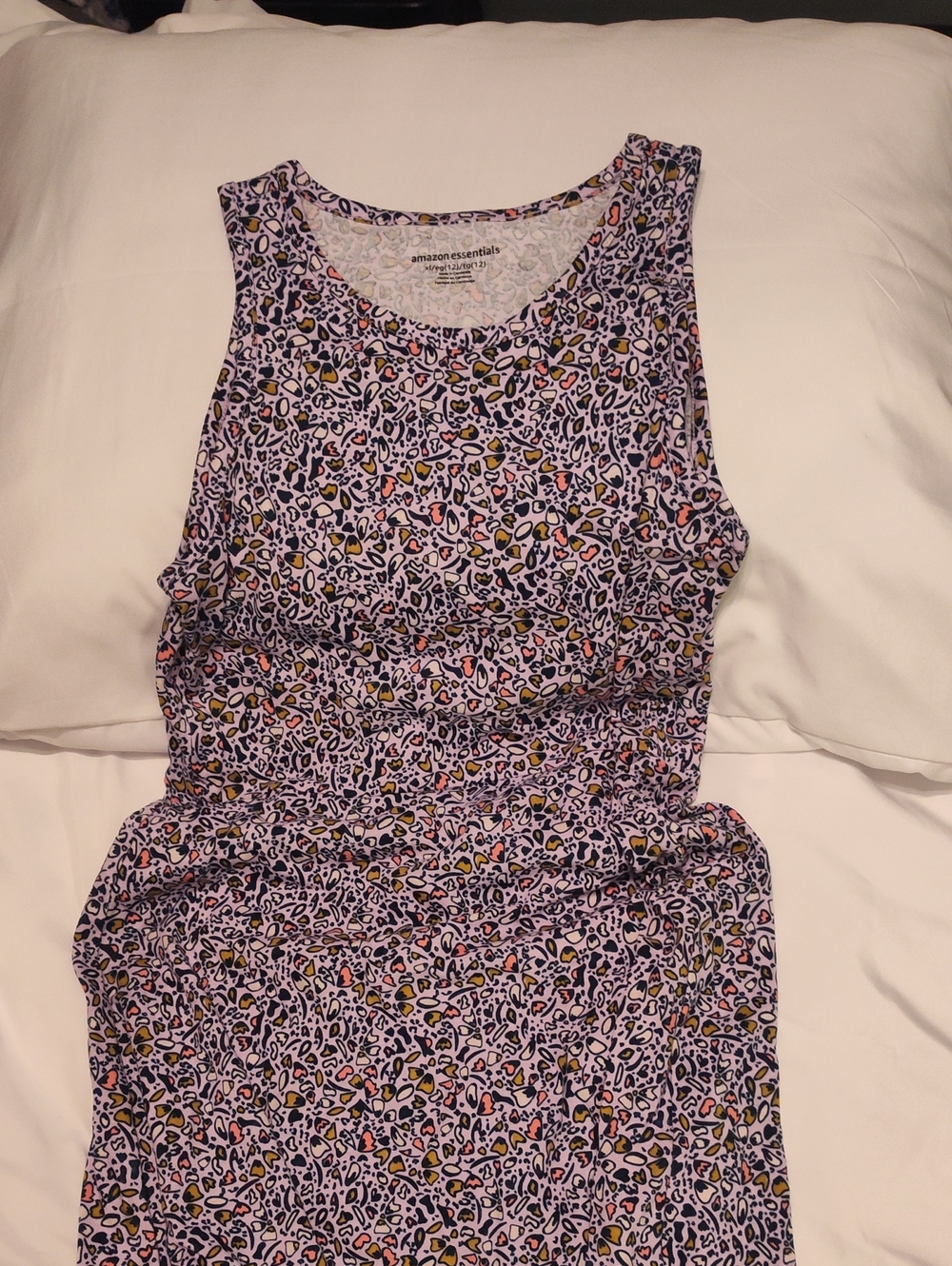 Amazon Essentials Purple Leopard-Print Sleeveless Tank